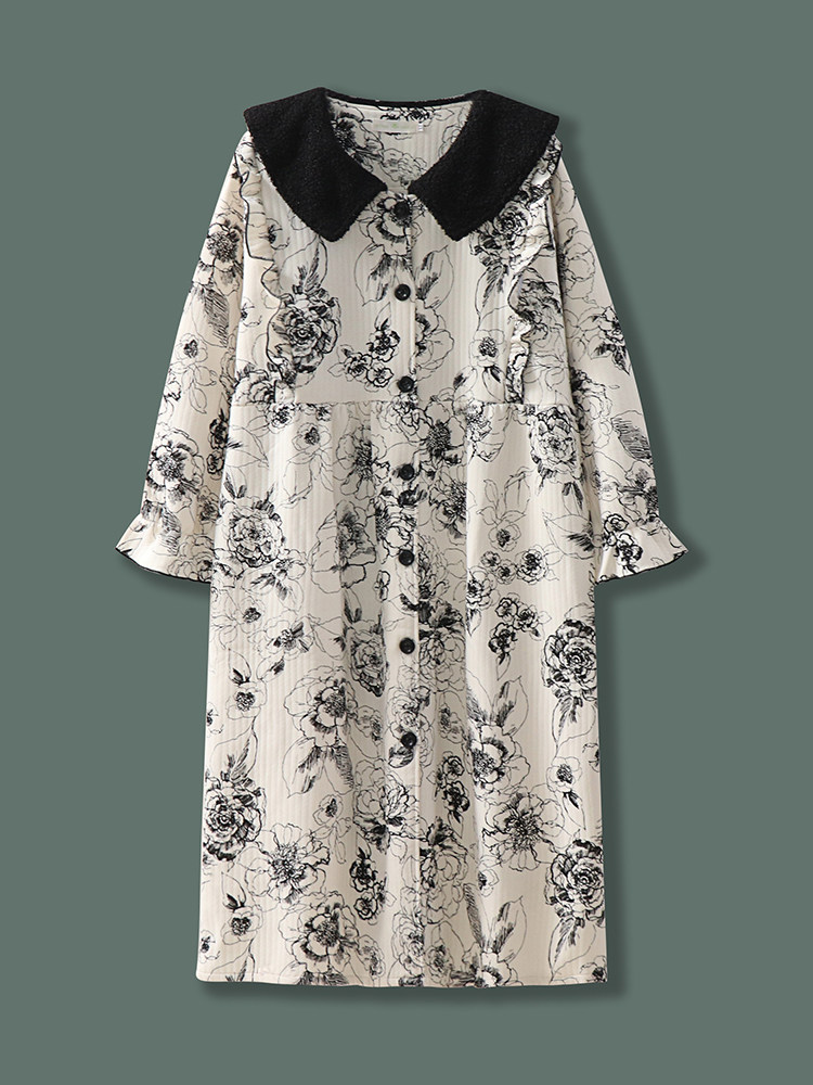 가을 겨울 환대 출산 스커트 출산 출산 스커트 분만실 특수 수유 잠옷 수유 스커트 봄 가을 감금 스커트 드레스