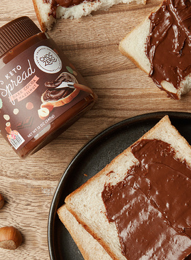 ChocZero进口黑巧榛子酱无加蔗糖巧克力酱生酮健身涂抹面包可可酱