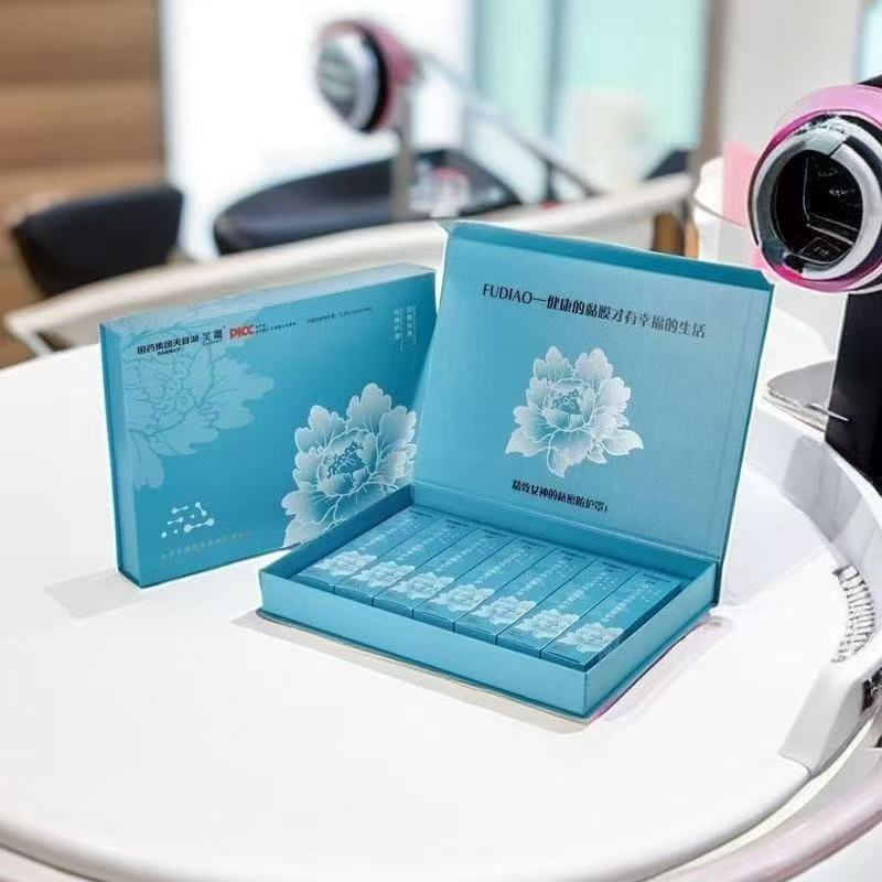 【专柜正品】国药芙雕蓝色女性私密凝胶私处护理套盒美容院同款