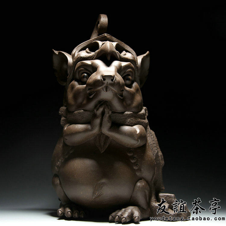 西美力量艺术家乔志兵紫砂摆件幽贤子雕塑茶宠