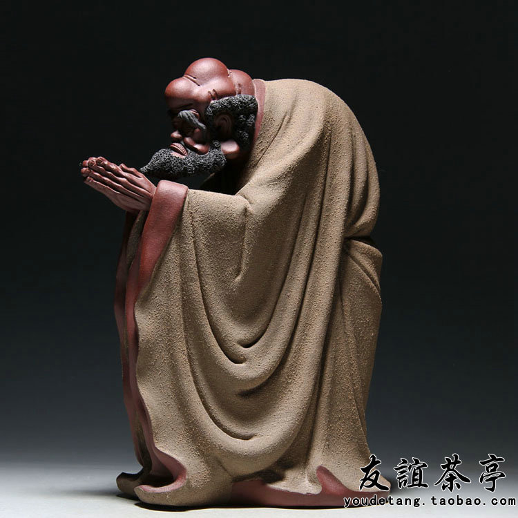 宜兴文心雕龙王国文制【诚心诚意】宜兴紫砂摆件原矿紫砂泥雕塑