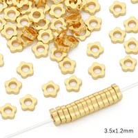 14K 10 шт. Цветки сливы со средним отверстием 3,5x1,2 мм