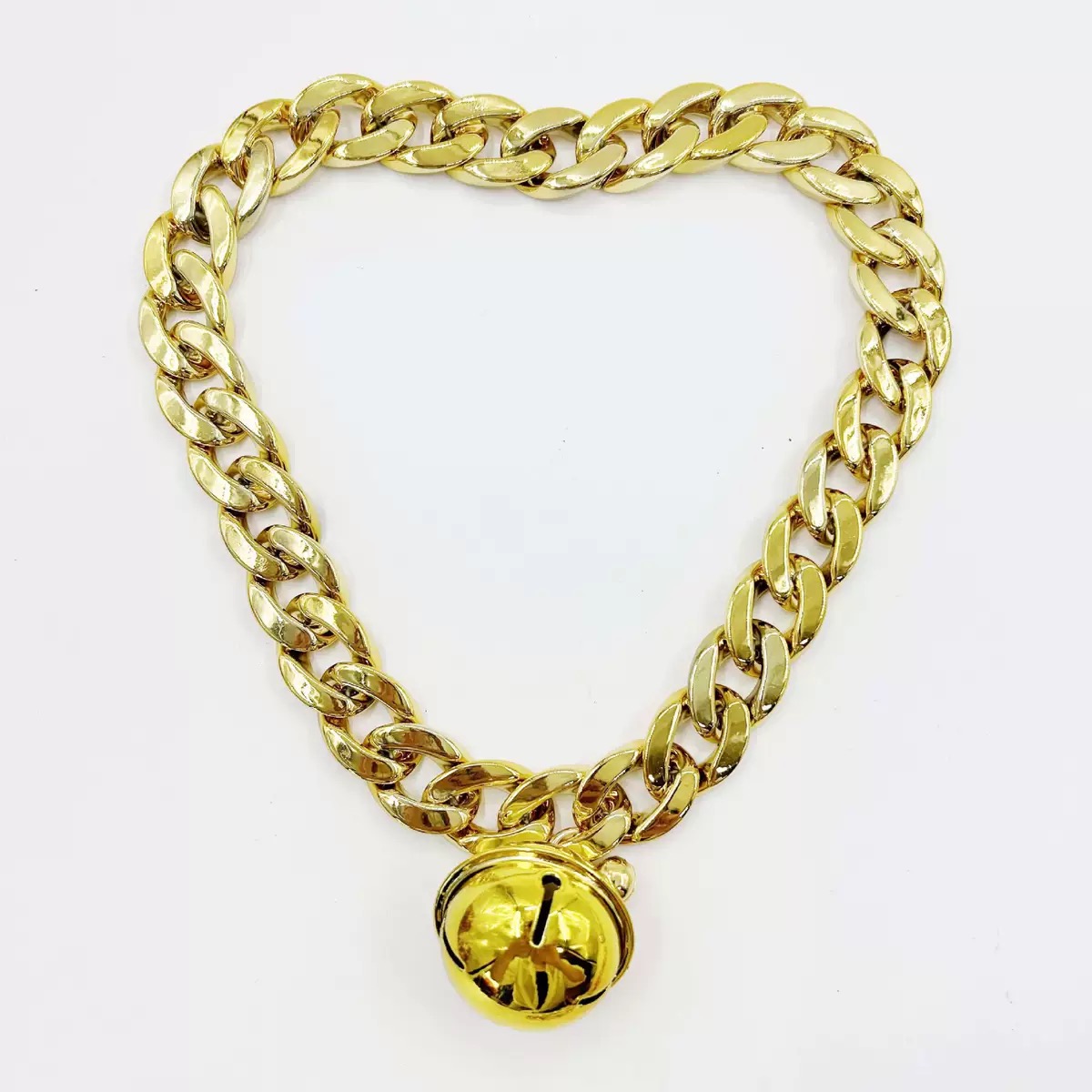 带铃铛宠物项链猫咪狗狗项圈泰迪恶霸拉不拉多塑料大金链子装饰品