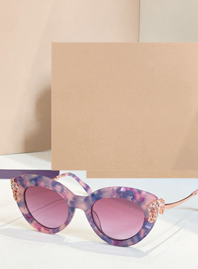 优雅椭圆遮阳太阳镜女士防紫外线