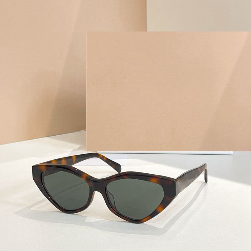 新款夏季多边形板材太阳眼镜40323男女通用网红风遮阳墨镜玳瑁黑