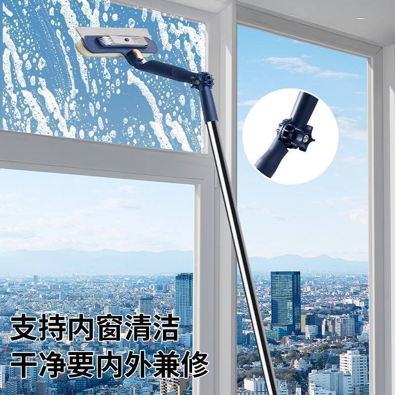 玻璃神器家用高层新款窗外高楼专用刮水器伸缩双面窗户保洁清洁