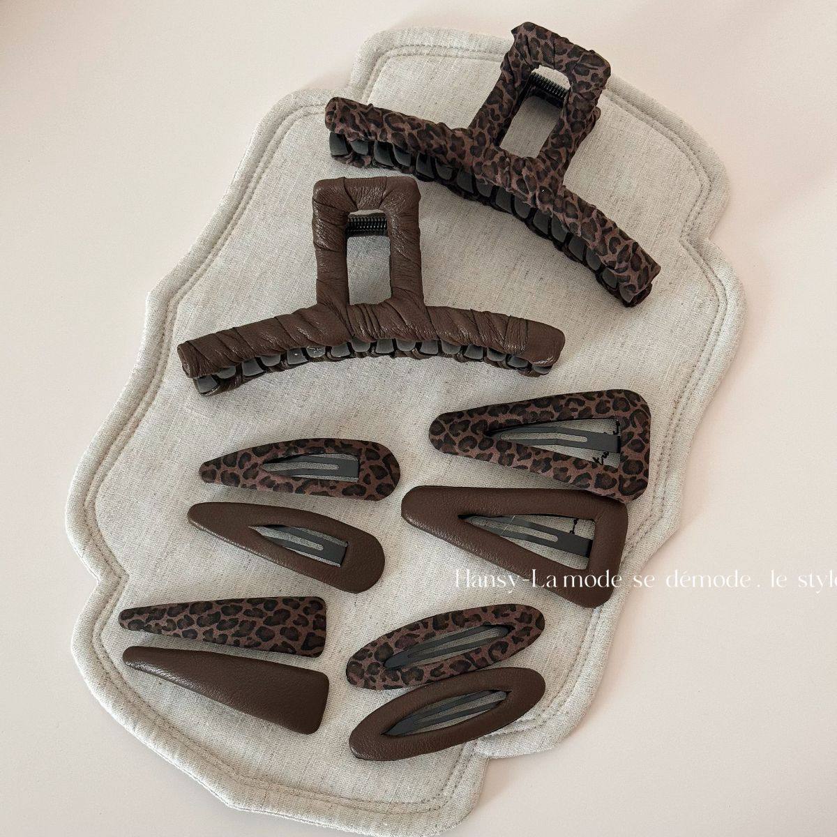 韩版咖色系豹纹抓夹百搭高级感发夹女后脑勺温柔气质一字夹头饰,饰品/流行首饰/时尚饰品新,民族风发饰,淘宝优惠券,粉丝福利购,淘宝优惠卷