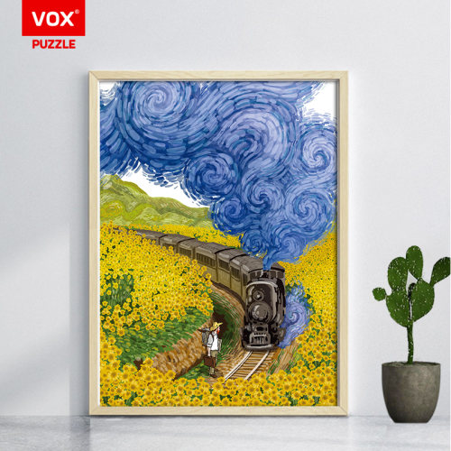 梵高油画VOX拼图解压装饰插画