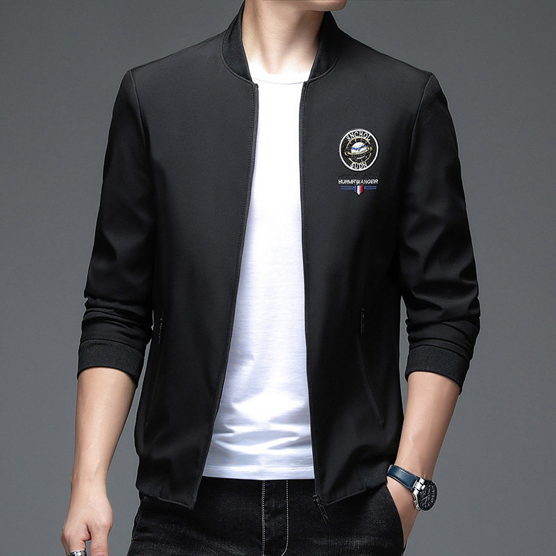 2026新款外套男春秋季休闲时尚刺绣潮流帅气棒球服男装夹克衫薄款
