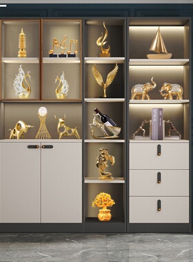 酒柜高档小摆件客厅玄关电视柜轻奢工艺软装饰品现代简约家居