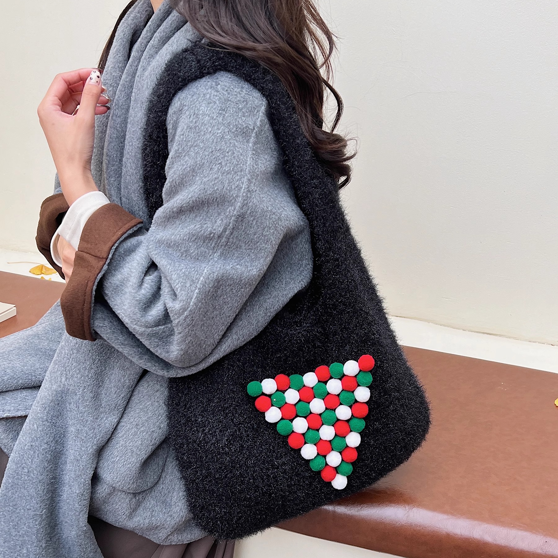 2025新款针织包女腋下包