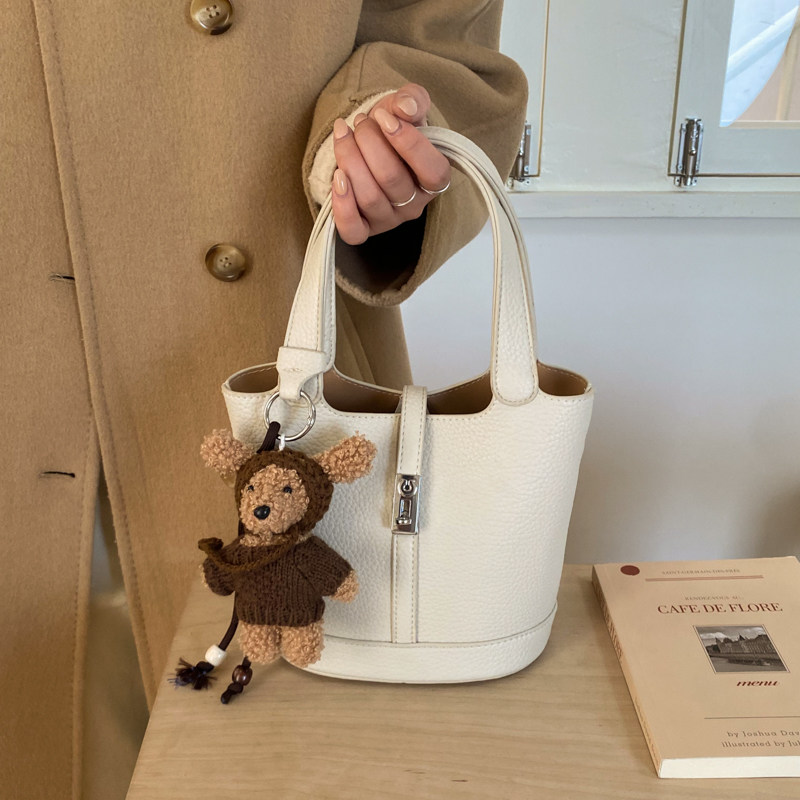 荔枝纹手提水桶包女高级感时尚复古斜挎包2025巨好看的包包小拎包,箱包皮具/热销女包/男包,水桶包,淘宝优惠券,粉丝福利购,淘宝优惠卷