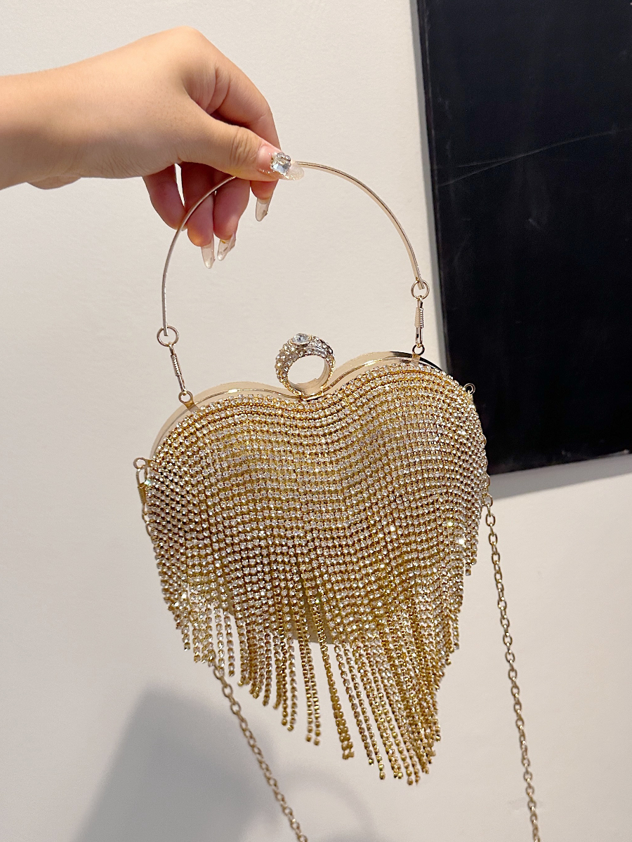 礼物包闪闪镶钻精致斜挎小包包