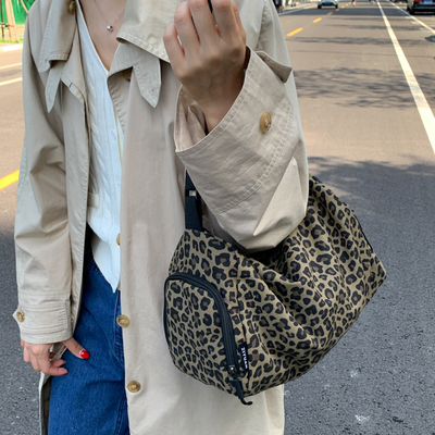 豹纹大容量包包女2025春季新款