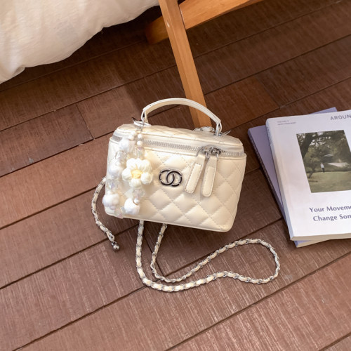 素韵格菱格链条小方包高级感