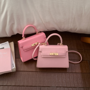 轻奢手提斜挎包小巧精致小方包 包包mini凯莉包女2026新款 春季 新款