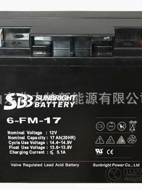 SBB蓄电池6-FM-12 12V12AH EPS/UPS电源 应急电源配电室配套