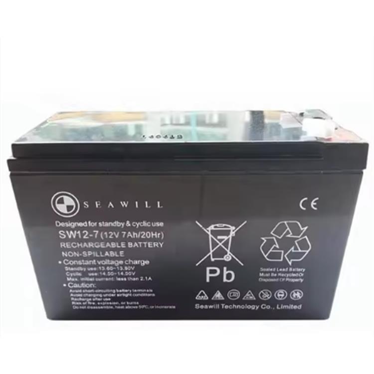 蓄电池SW12-7 绿色环保铅酸电瓶 消防安检EPS应急电