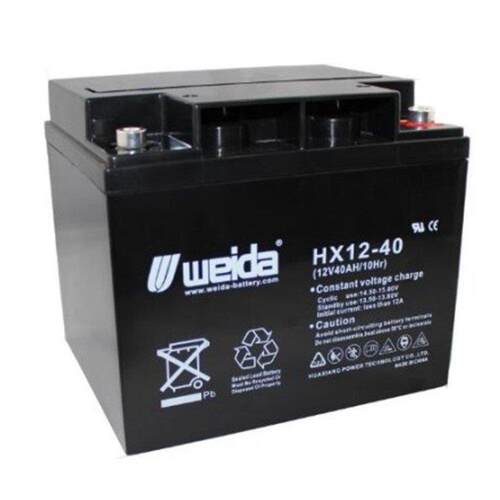 weida威达蓄电池HX12-40 12V40AH/20HR消防照明 UPS/EPS电源配套