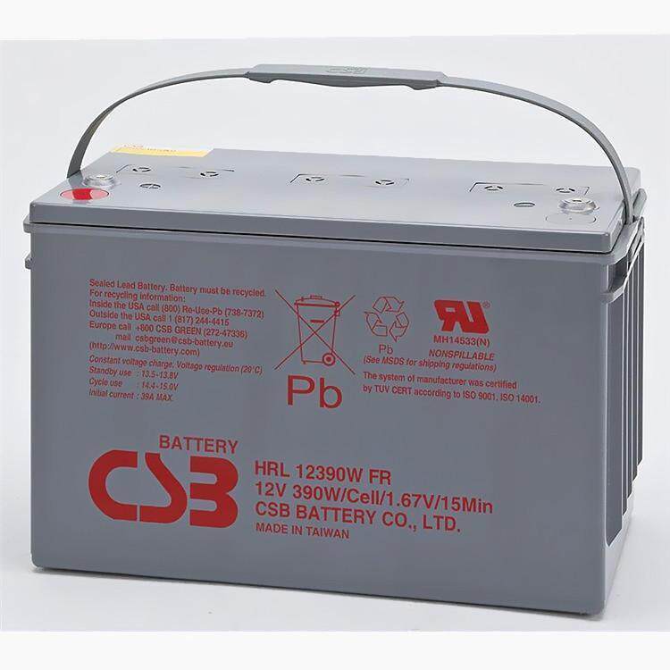 CSB蓄电池HRL12390W 12V390W机房UPS电源配套 消防照明 EPS直流屏