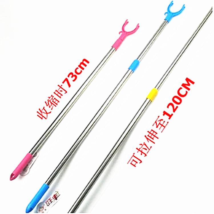 伸缩晾衣架 户外晒衣杆 不锈钢晾衣杆衣撑 伸缩衣叉 工厂