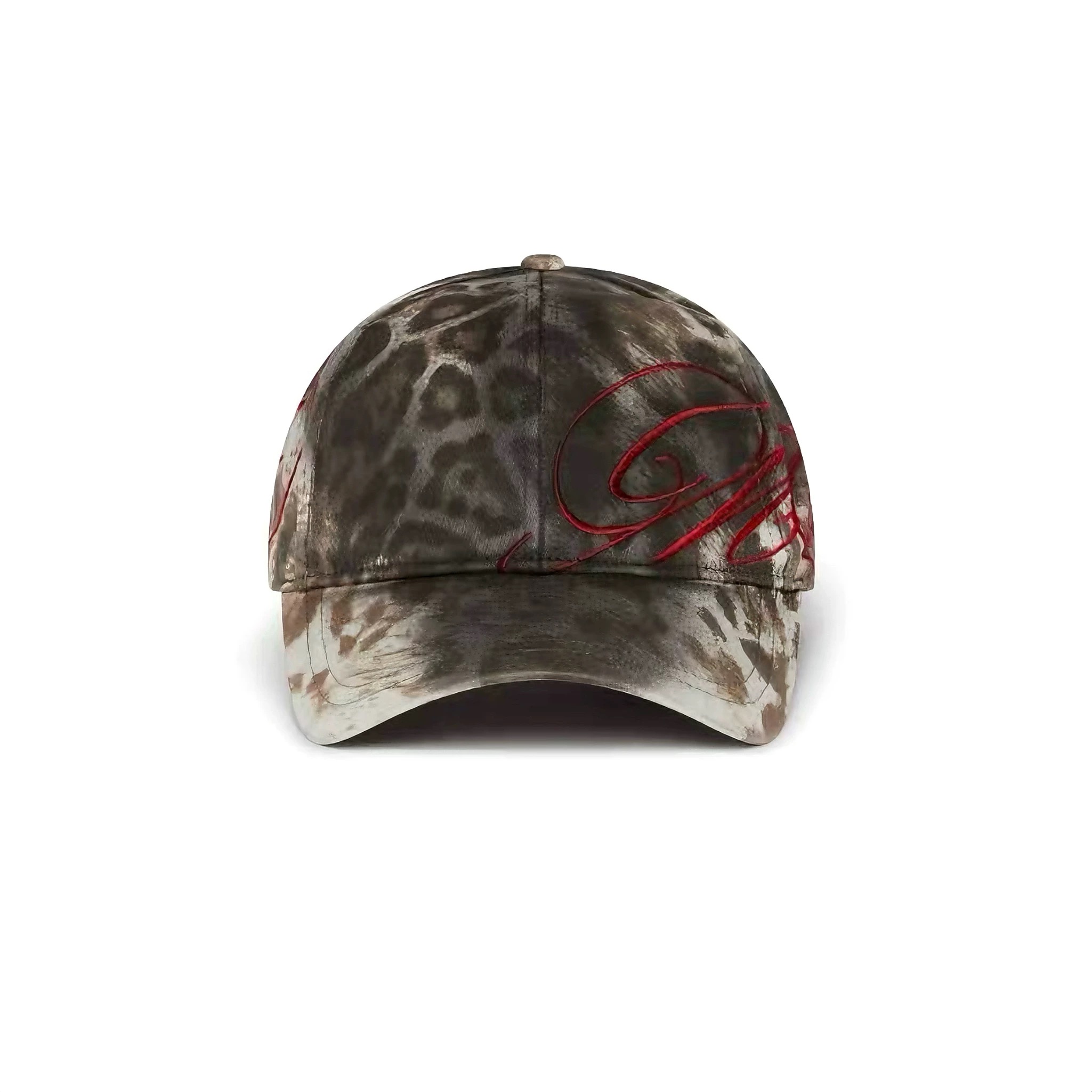 thumbnail for Mowalola Cheetah Cap American Street Leopard Print Embroidered Contrast Y2K Baseball Cap Opium