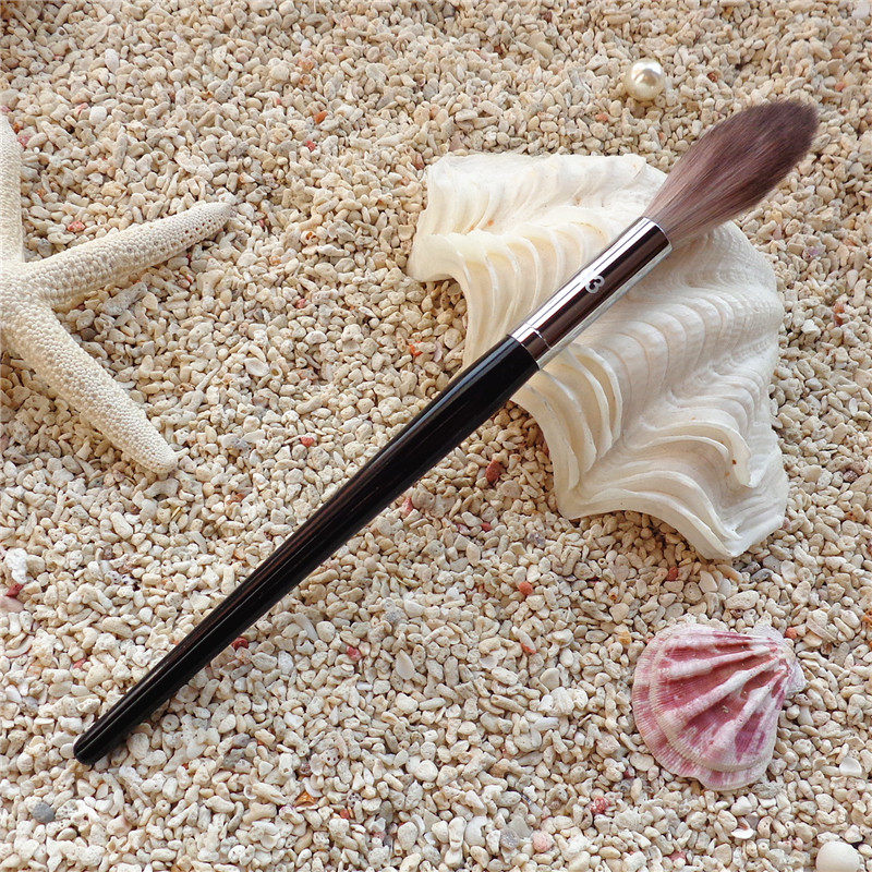 万刷堂糯软毛系列93号小火苗形高光刷 腮红刷 长刷头化妆刷包邮