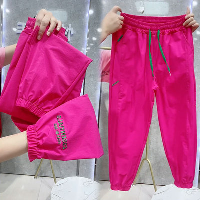 高腰运动休闲九分裤百搭显瘦女裤