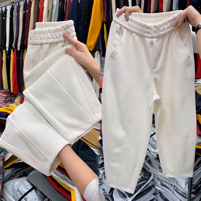 高腰运动休闲九分裤百搭哈伦裤