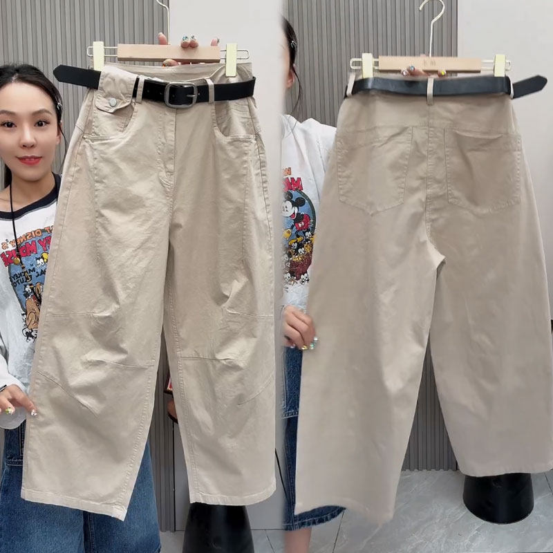 高腰时尚休闲九分裤夏款女裤