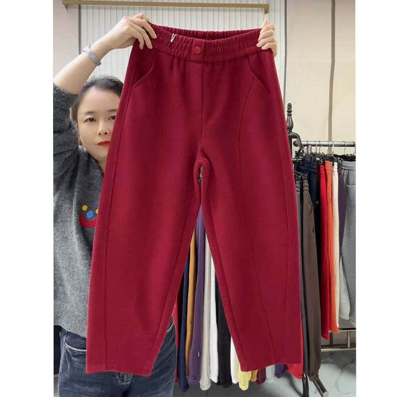高腰运动休闲九分裤百搭女裤
