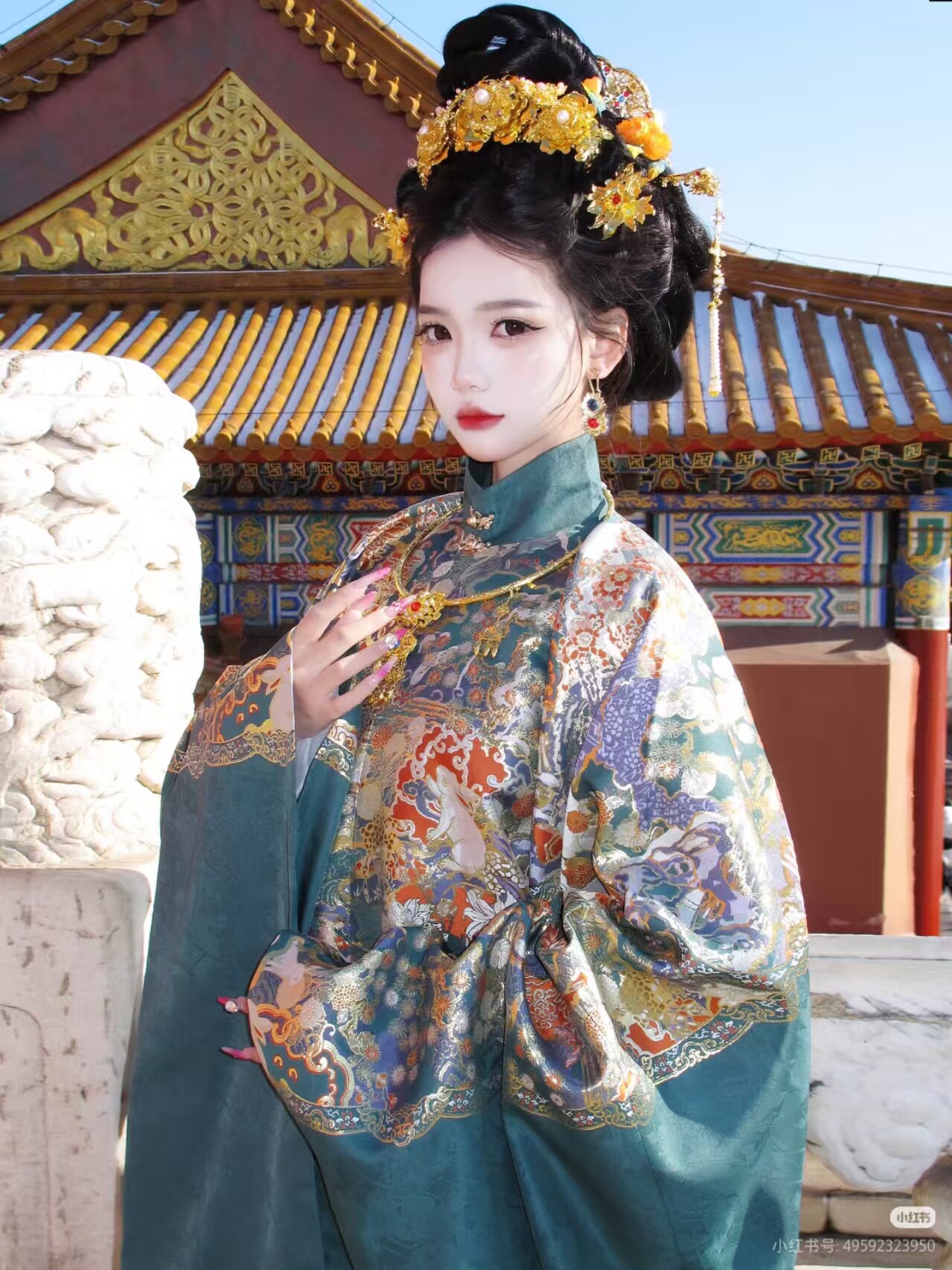 【大明贵女】爆款明制立领袍长袄重工织金妆花汉服女仙气四季款女,女装/女士精品,汉服套装,淘宝优惠券,粉丝福利购,淘宝优惠卷