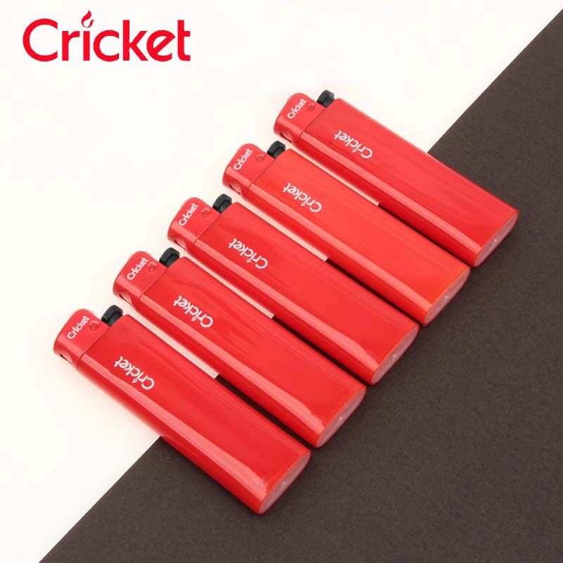 cricket草蜢正品新喜庆红防爆家用滑轮一次性安全砂轮火石打火机