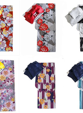 日本新款正装和服浴衣传统款式日系复古摄影高档亮片YUKATA棉