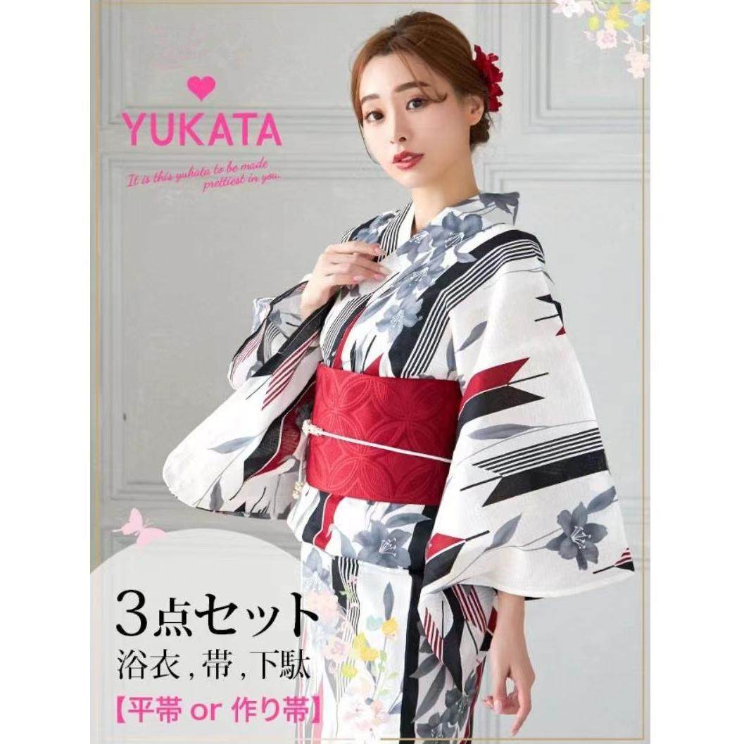 日本和服浴衣女 传统正装纯棉款式 日系拍摄复古旅游cos服饰