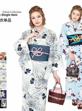 日本和服浴衣女传统款式高级纯棉质地日本旅游写真和服浴衣YUKATA