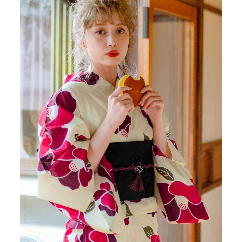 包邮日本和服浴衣女 纯棉传统正装日系拍照花火大会旅游和服