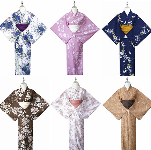 日本和服女涤纶抗邹吸水速干面料