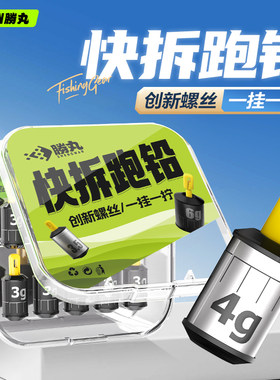 胜丸新型快速可拆卸刻度滑铅跑铅