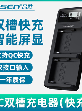 品胜适用于索尼F970 F550 F570 F750 F770 fm50 FM500H充电器USB双充快充摄像机座充MC2500 NX100 198P NX3