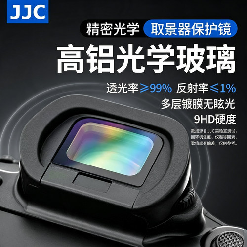 JJC 适用佳能R6M3取景器保护镜R63 R6III R6II R62 R6 R5C R5 R光学玻璃眼罩目镜AR屏幕贴膜UV钢化膜相机配件