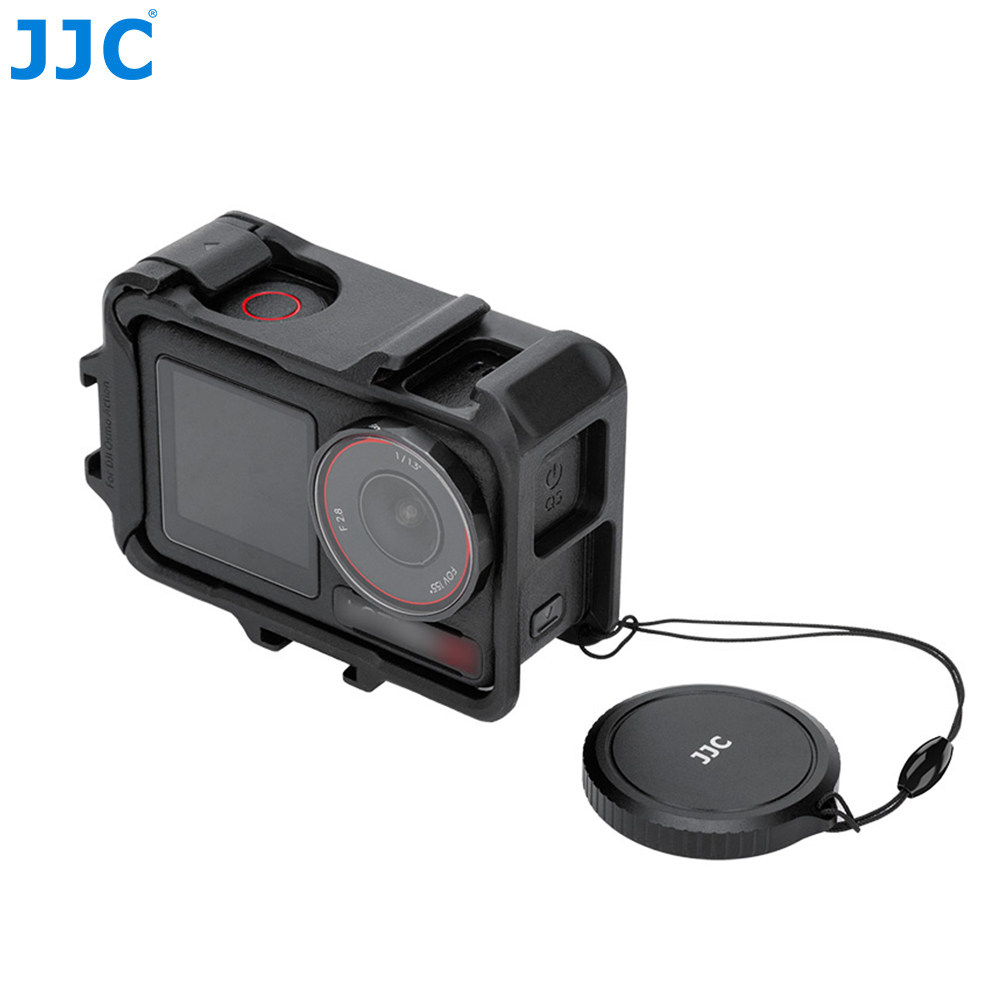 JJC 适用大疆Action 5Pro/4/3玻璃镜头保护盖dji Action 6灵眸运动相机硅胶盖子软套铝合金保护配件