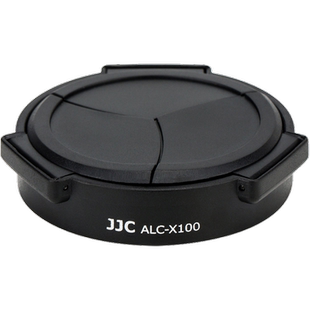 JJC 适用DMW-LFAC1松下L10 LX100 LX100M2自动镜头盖 DC-LX100 LX100II徕卡D-LUX Typ109莱卡D-LUX 7/D-LUX 8