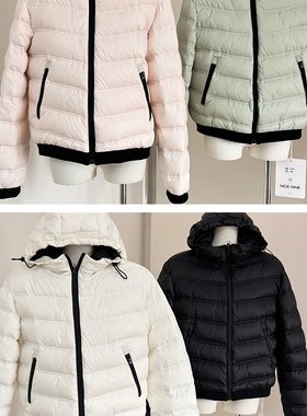 Skk Store Mon*ler羽绒 出行苾备无胆无缝压胶90白鸭绒排骨羽绒服