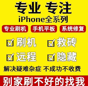 电脑win苹果手机iphone1234678promax绕过远程刷机解ipad屏幕隐藏