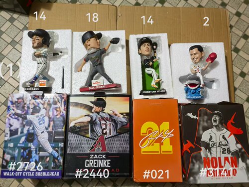 美职棒大联盟棒球球星手办桌面摆件摇头娃娃bobblehead