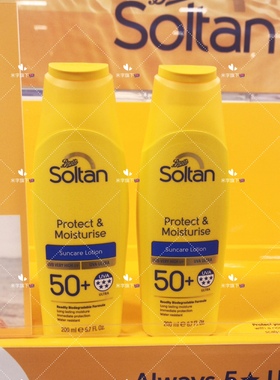 现货英国Boots Soltan防晒霜成人三重防晒保湿SPF50倍200ml新版