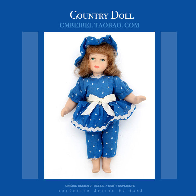 外贸库存老货关节古董陶瓷娃娃 收藏女洋娃娃家居摆件