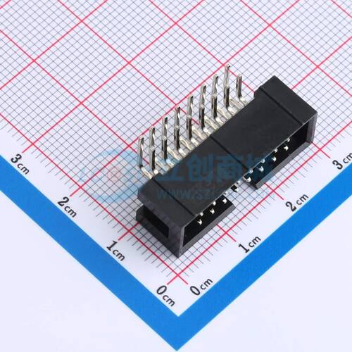 IDC刺破式连接器(牛角/简牛) DS1013-16RSiB-B-0 弯插,P=2.54mm 2