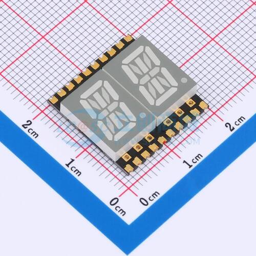 LED数码管 GS4021CB-G SMD,19x18.8mm 2位0.4电子元件BOM可配单